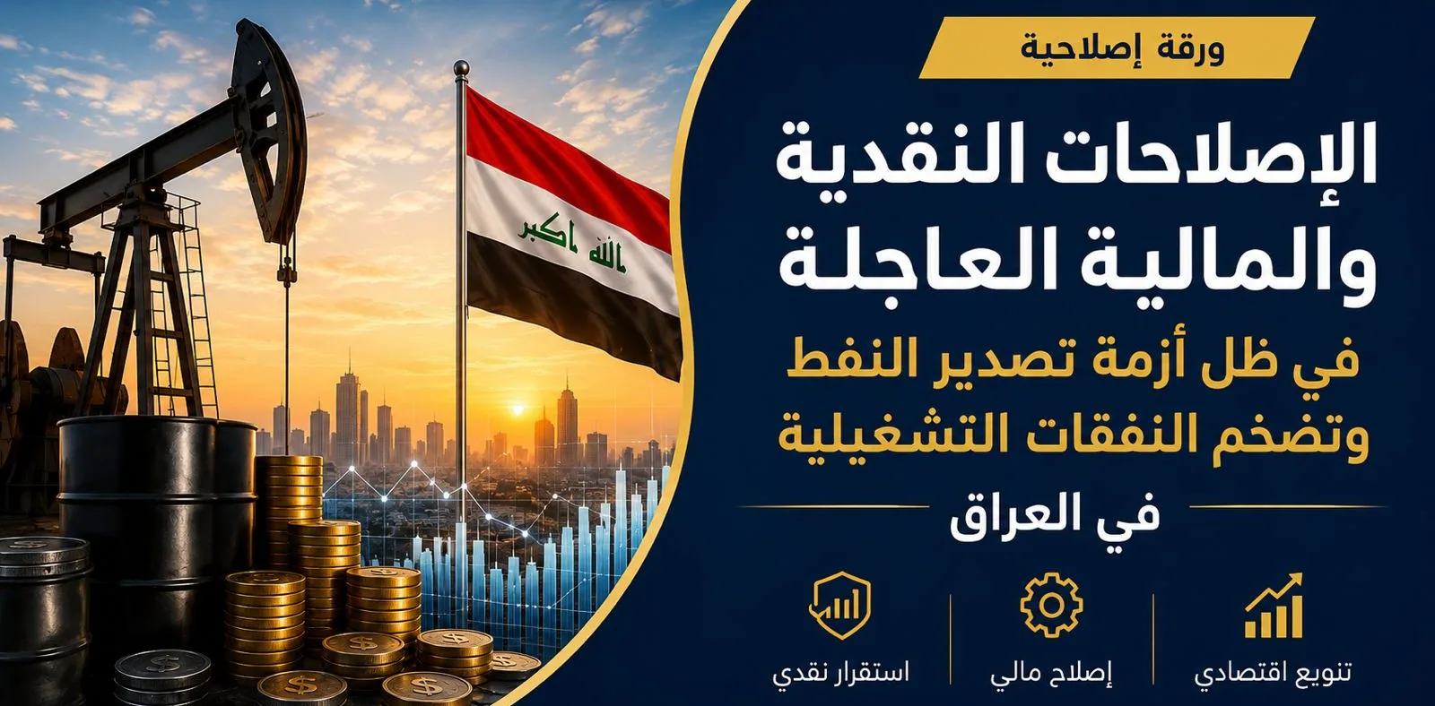 الإصلاحات النقدية والمالية العاجلة في ظل أزمة تصدير النفط وتضخم النفقات التشغيلية في العراق